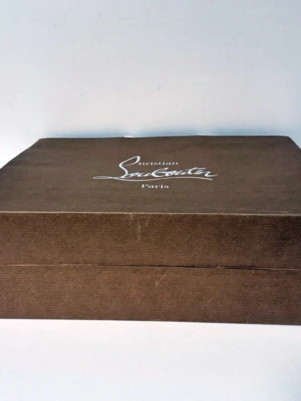 Authentic Christian Louboutin Paris Brown Shopping Gift Bag